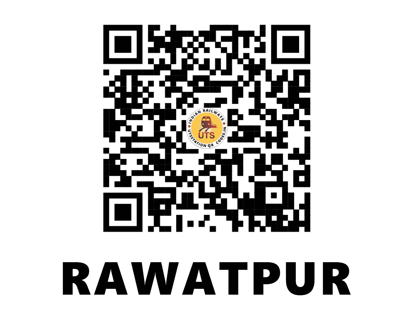 UTS QR Code for RAWATPUR - RPO - NE (UTTAR PRADESH)